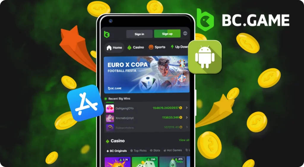 What are the benefits of the BC Game app for Indian players.