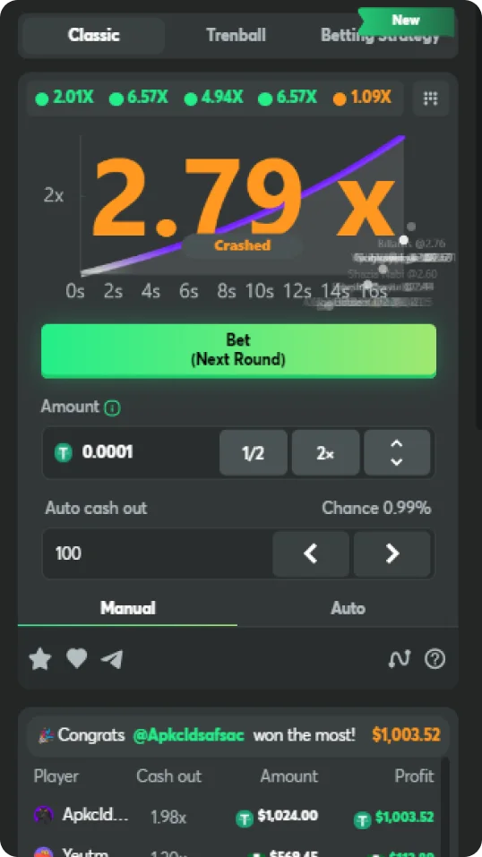 Keep an eye on the BC Game Crash curve to cash out your bet in time.